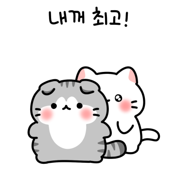 말랑뽀짝 고양이 커플2 (앙고라)