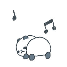 한 입 크기 판다 몽당이