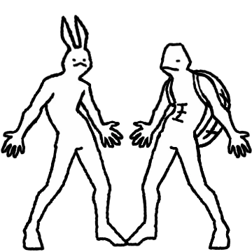 평범함을 거부하는 토끼와 거북이