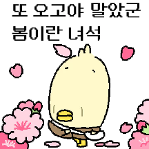 봄 만난 대빨오리