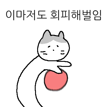 지독한 회피형 고양이 회피냥