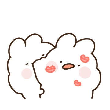 하트뿜뿜! 꽁냥 토끼커플