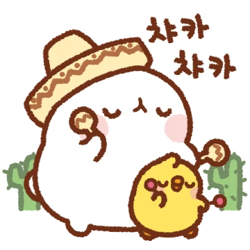 몰랑이와 피우피우 잔망리액션