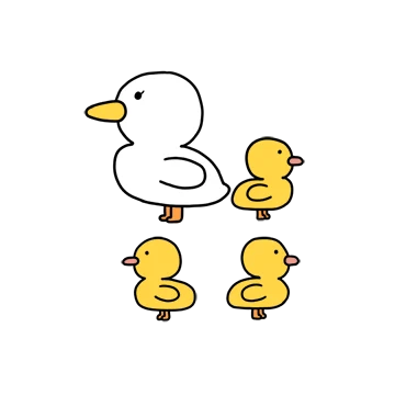 오리가족 막둥이