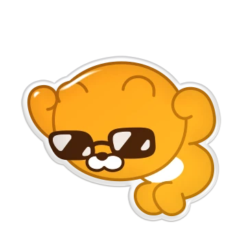 카카오프렌즈 젤리 스티커