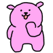 핑크 백수곰