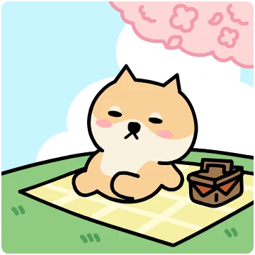 하트 가득 러블리 아기 시바