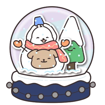 겨울스티커로 가득 꾸며 보내는 쪽지
