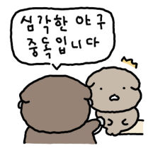 야구 중dog