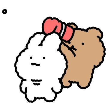 멍실이와 토실이의 털찐 우정