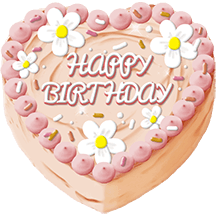 생크림 레터링 생일축하 케이크