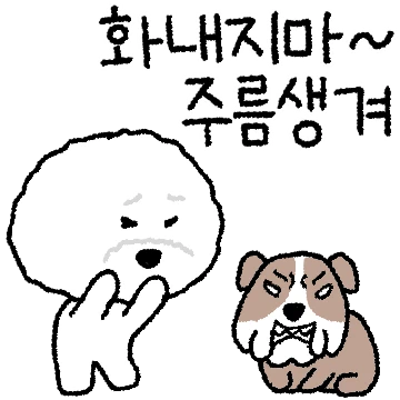 꼬질꼬질 비숑 #화내지마~ 주름생겨