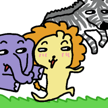 빠마머리 라이언