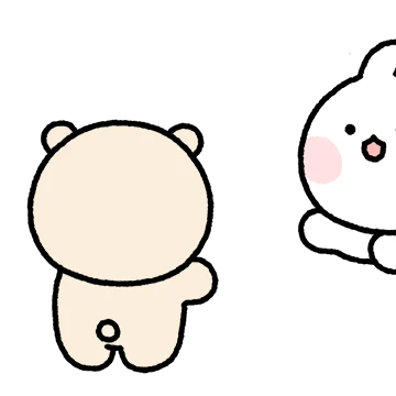 곰돌찡이랑 토끼찡은 셋뚜셋뚜