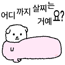 어디까지 살찌는 거예요? 얼렁뚱땡개