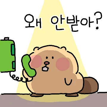 약간 집착하는 비버입니다