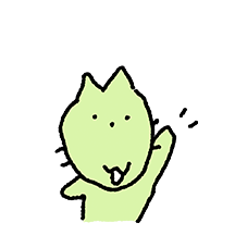 막 그린 고양이