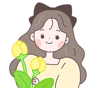 리본소녀의 설레는 봄날톡