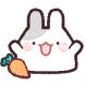 파스텔 토끼 당근이