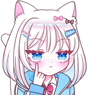 흰 고양이 소녀 밍니
