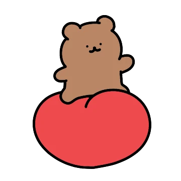 하트가 고픈 곰