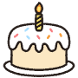 생일파티 스티커
