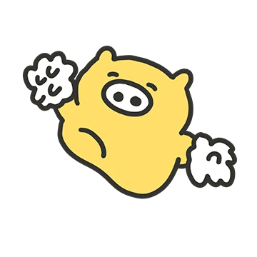 노랑돼지, 댕지는 꾸엽찡
