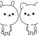 대화를 방해하는 토끼와 곰