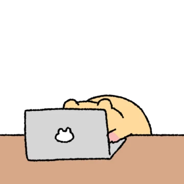 일하기 싫어 돌아버린 햄딩이
