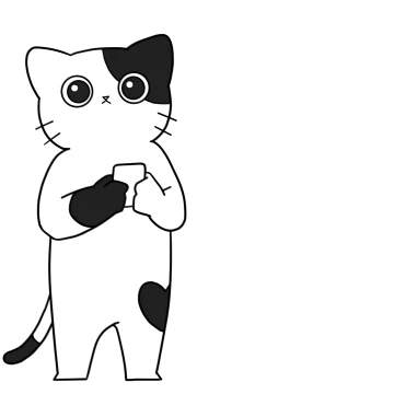 눈이 말똥말똥! 젖소냥이 얼룩이