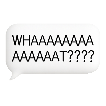 유노 왓? You가 Want하던 말풍선