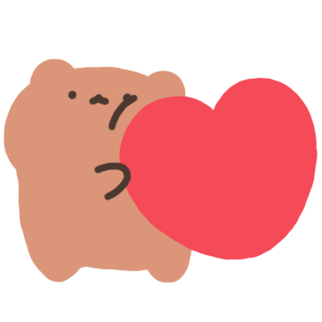 곰돌이 스티커!