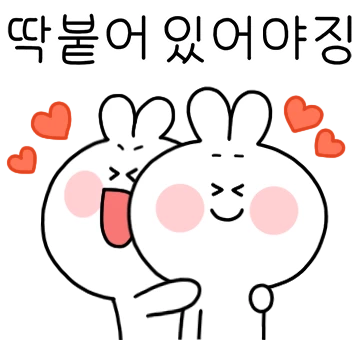 사랑에 빠진 행복토끼