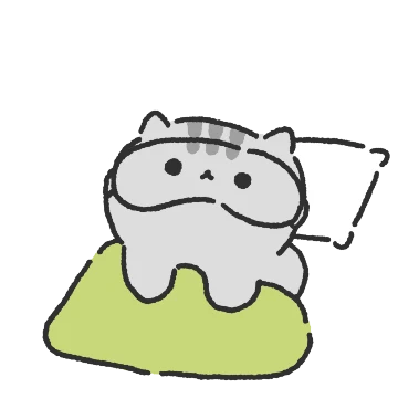 지치고 고된 고양이, 지고 출근합니다
