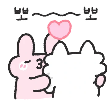 핑토끼 핑디는 껌딱지