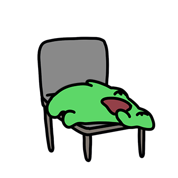 오두방정 초록개구리