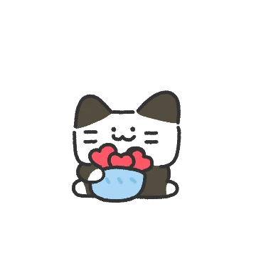 작고 네모난 고양이 냐모