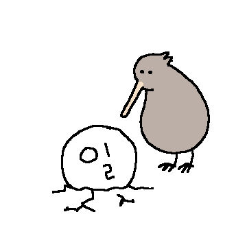 일하는 키위새