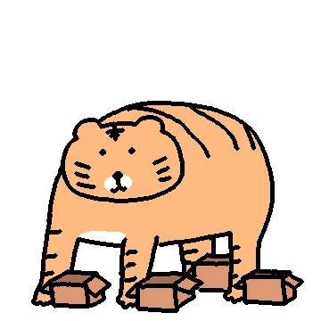 왕 큰 줄무늬 고양이