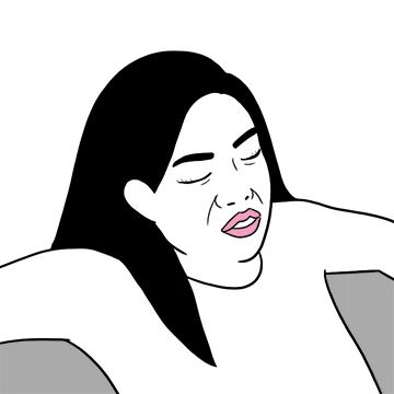 왜 사는지 모르겠는 을시년스러운 여자