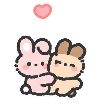 복슬복슬 토끼커플 (복슬이.ver)