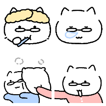 미니 안경고양이의 파자마파티