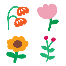 손그림 미니플라워톡