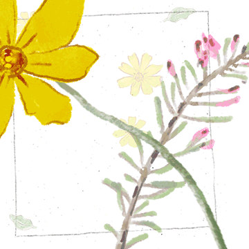 다정한 꽃편지 인사