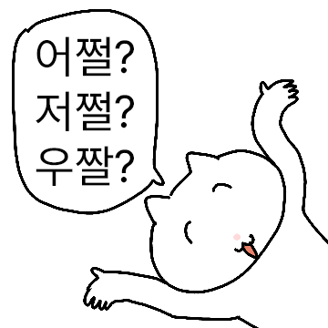 실수할수있지! 기세로 수습하는 쳐진눈냥이