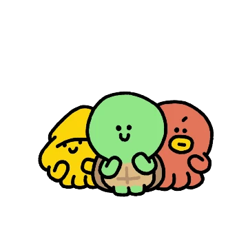 붙어다니는 거북씨와 친구들