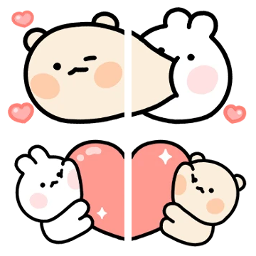 쪼그매져찡 곰돌찡토끼찡