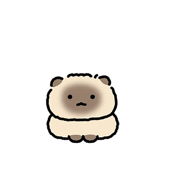하찮은 아기 샴고양이
