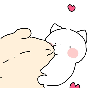 뽀뽀갈기는 댕냥 커플 ~여친~
