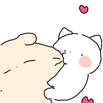 뽀뽀갈기는 댕냥 커플 ~여친~